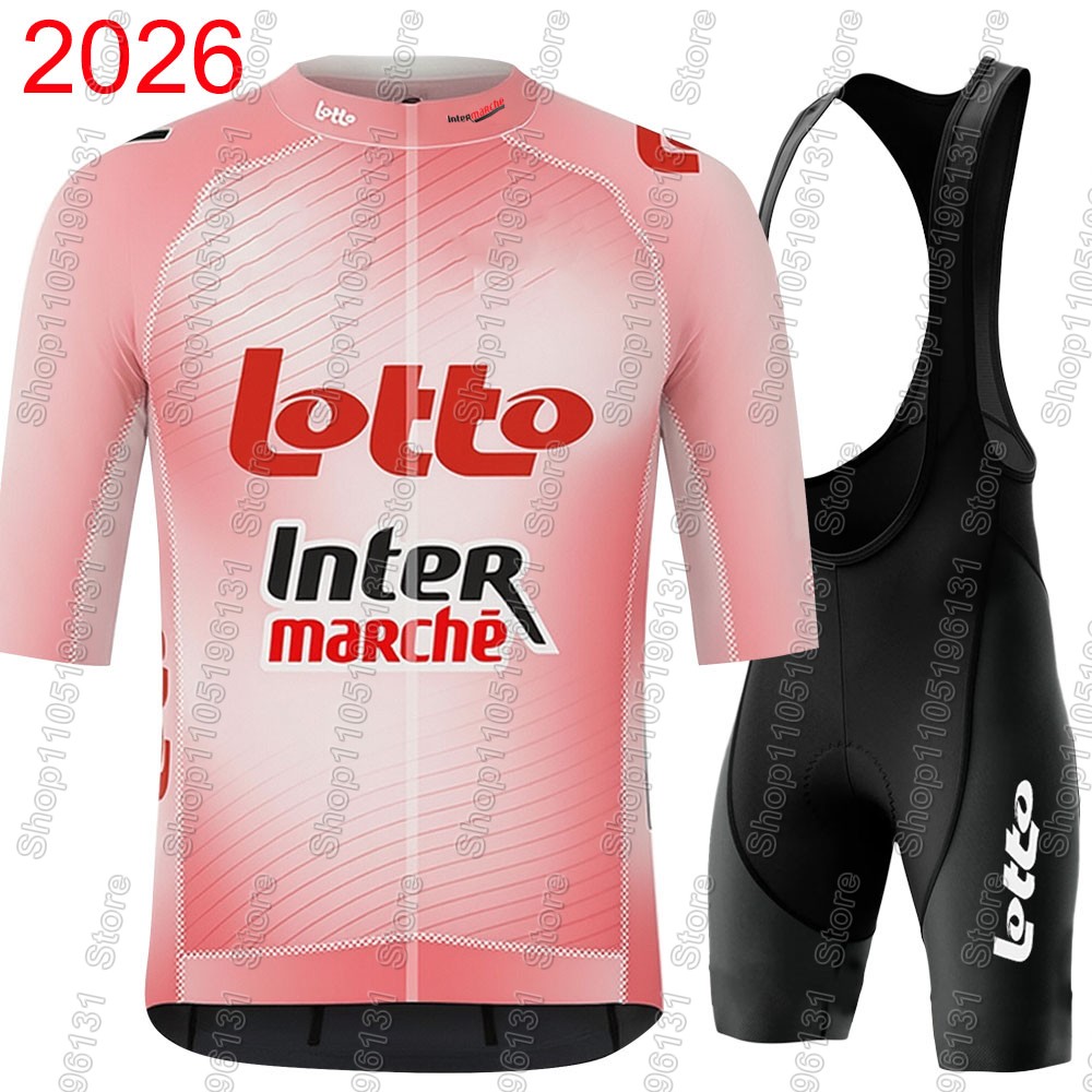 Cycling Commuter Clothing - Lotto Intermarché 2026 サイクリングジャージセットメンズ夏ベルギーチーム服ロードバイクスーツマウンテン自転車シャツビブショーツ MTB