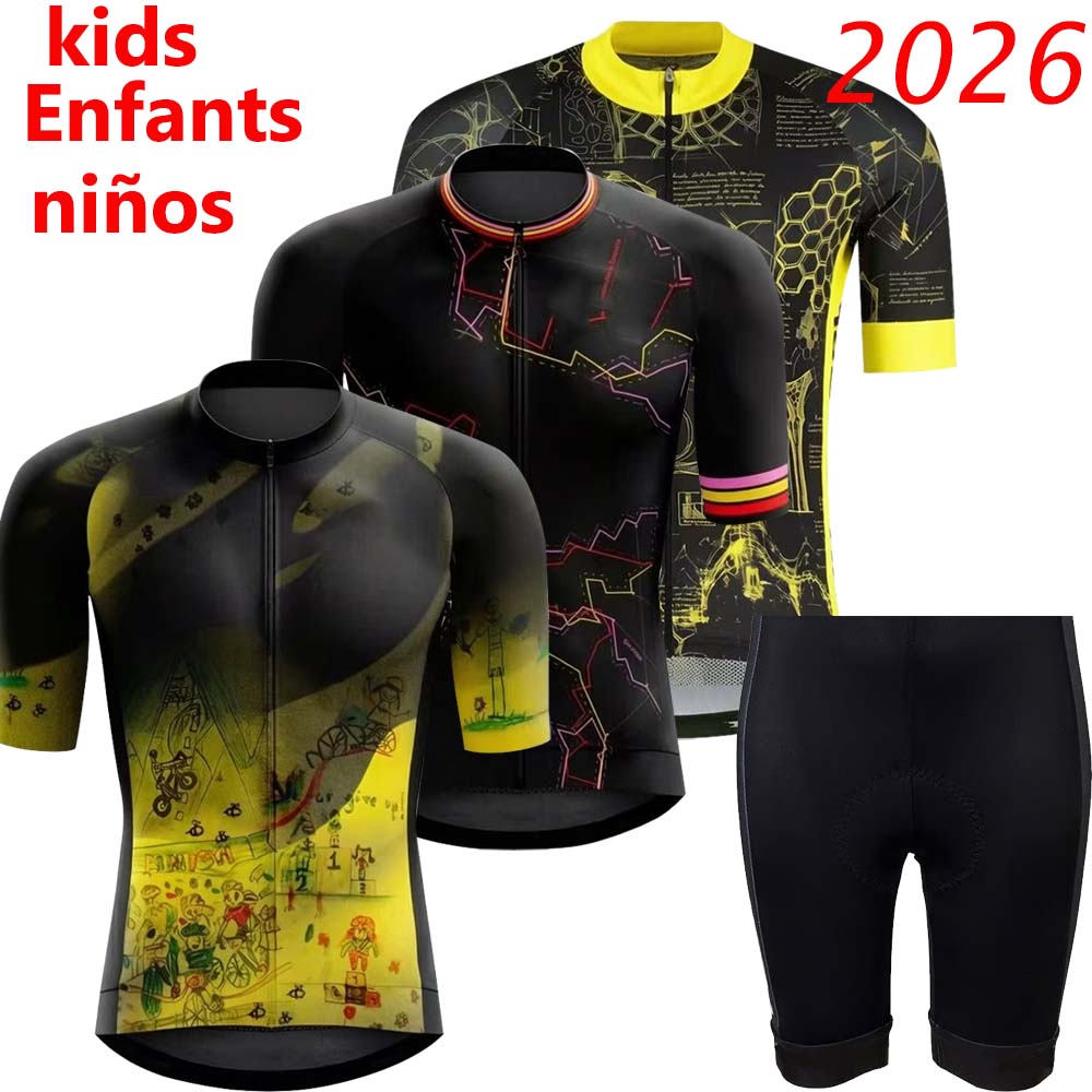 キッズフランスツアー2026サイクリングジャージセット ウォ - Cycling Commuter Clothing のレビューと価格