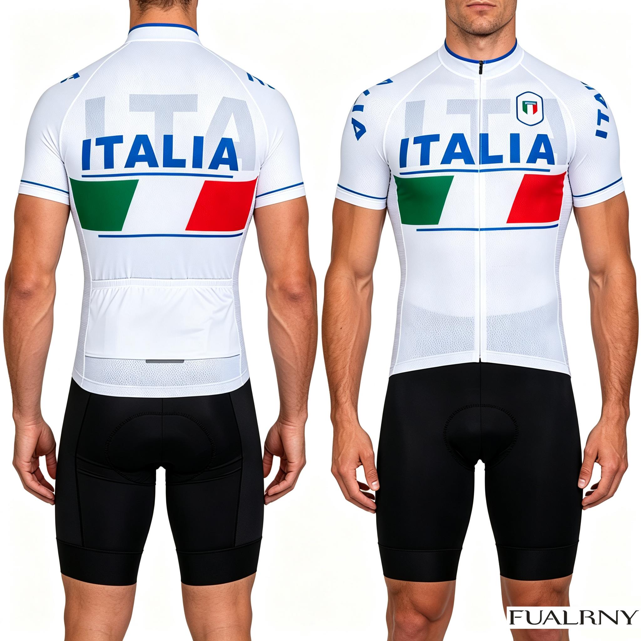 イタリア夏サイクリングジャージセットマイヨバイクジャージビブ - Cycling Commuter Clothing のレビューと価格