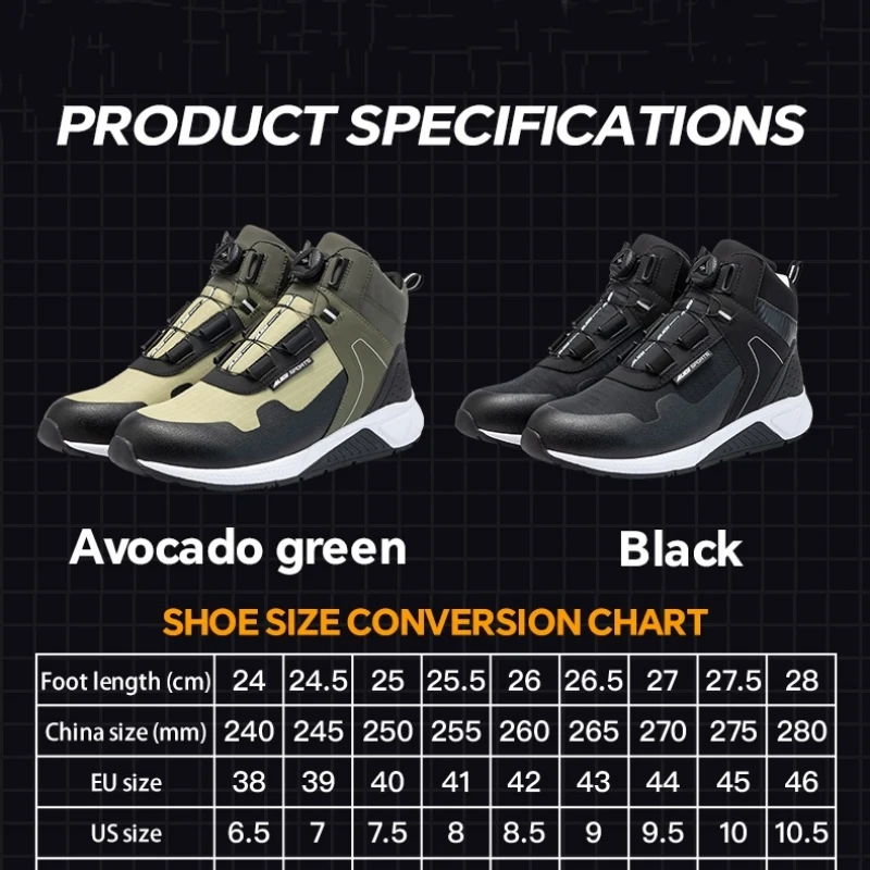 AUGI 快適なメンズモトクロスライディングブーツ男性用滑り - Cycling Commute Shoes のレビューと価格