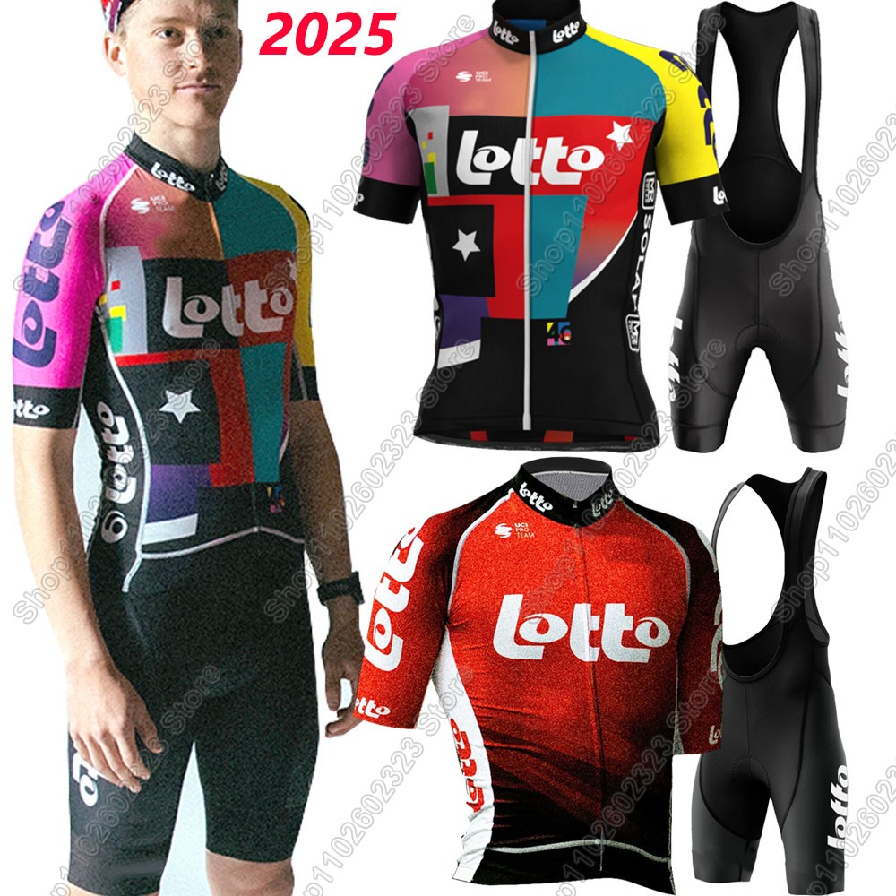ロトチーム2025サイクリングジャージセット サマーベルギー - Cycling Commuter Clothing のレビューと価格