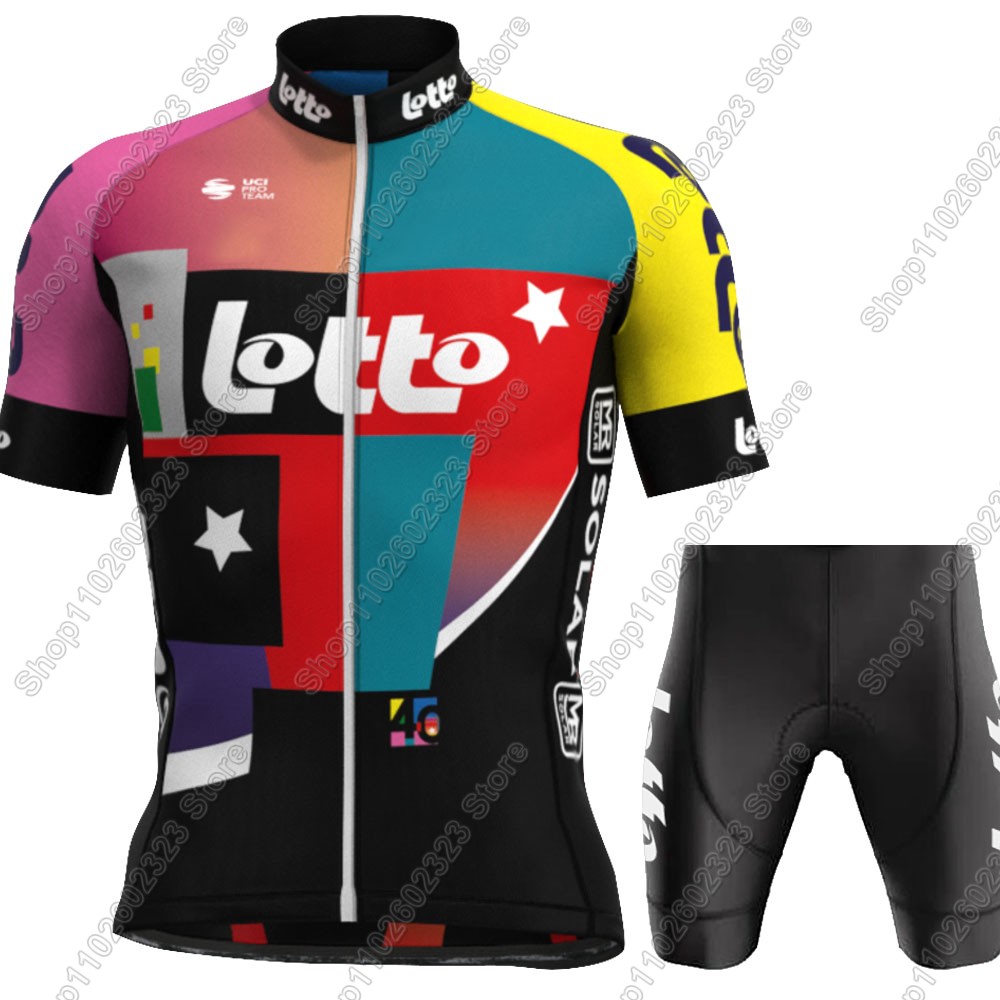 ロトチーム2025サイクリングジャージセット サマーベルギー - Cycling Commuter Clothing のレビューと価格