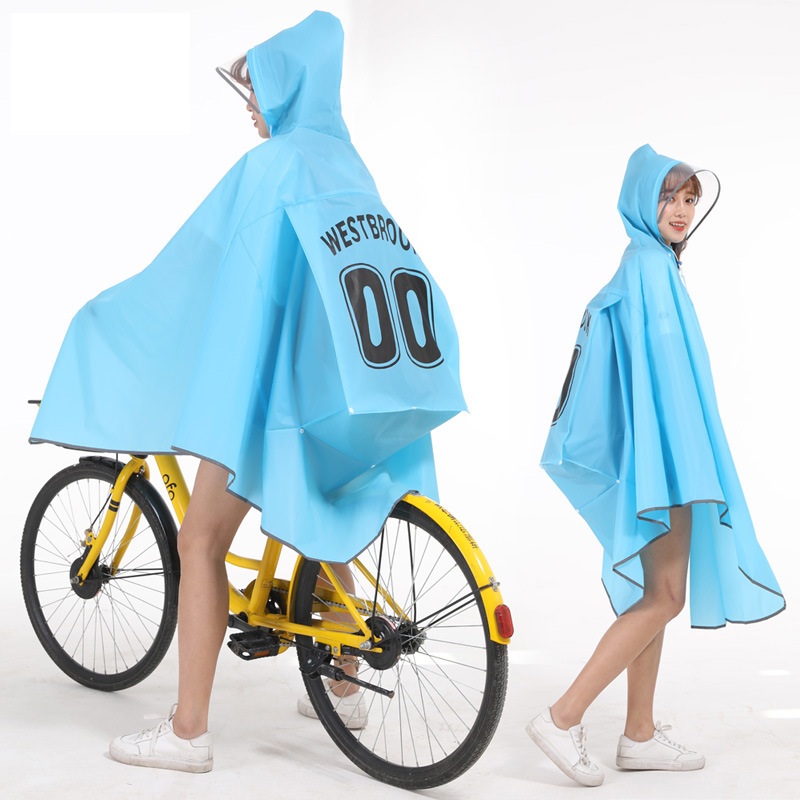 サイクリングレインコート 大人用 ユニセックス 防水レインポ - Cycling Commute In Rain のレビューと価格