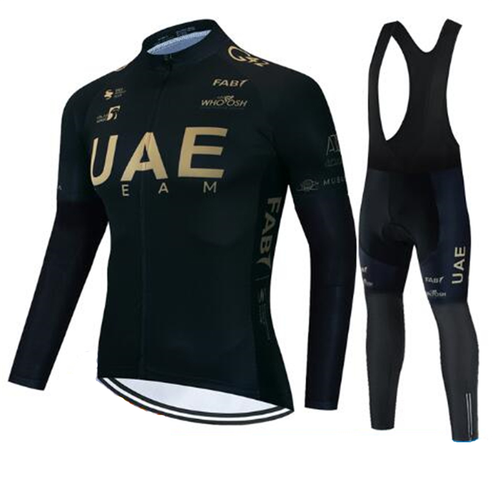 Uae チーム秋サイクリングジャージセット自転車スポーツウェ - Cycling Commuter Clothing のレビューと価格